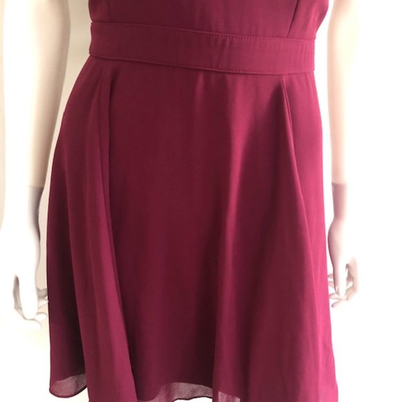 LULU'S FOREVERMORE MAROON DRESS SIZE XLARGE - Picture 3 of 6